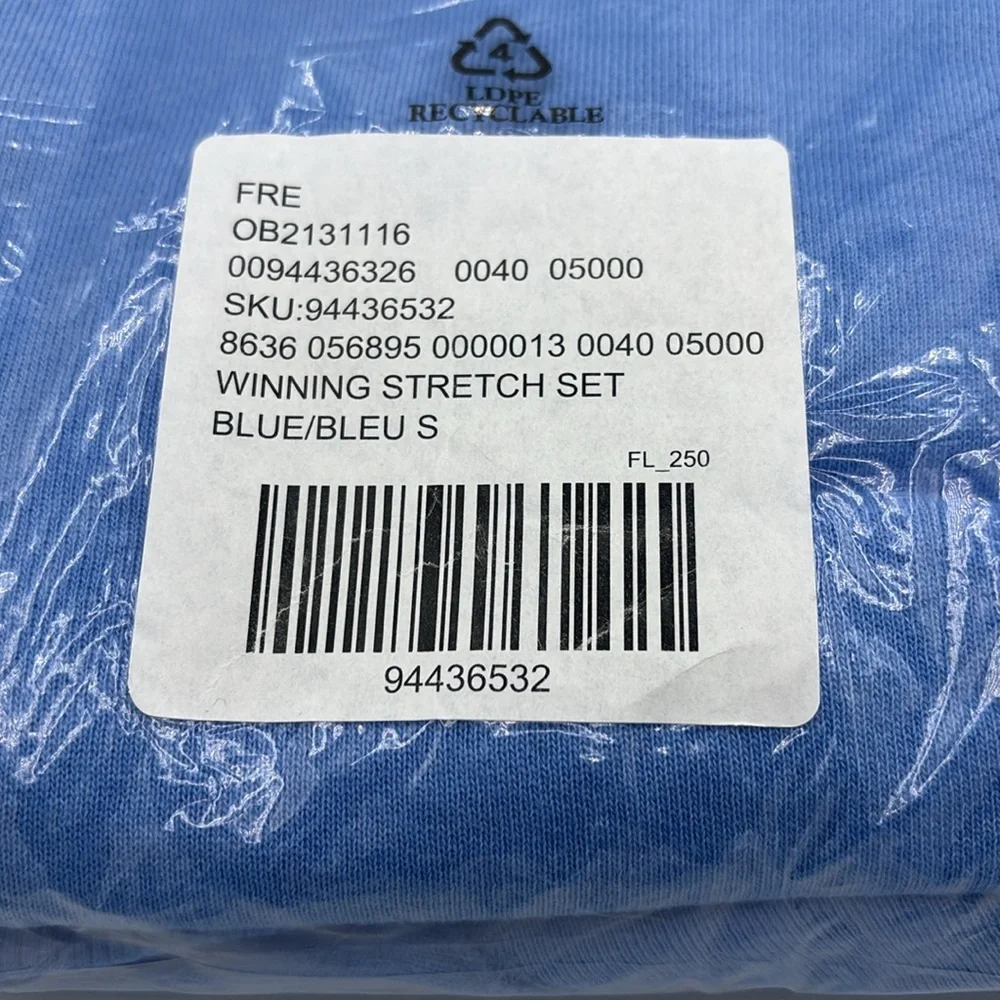 ❌SOLD!❌ NEW! FREE PEOPLE MOVEMENT Winning Stretch One to Beat Set S Riviera Blue - Picture 10 of 13